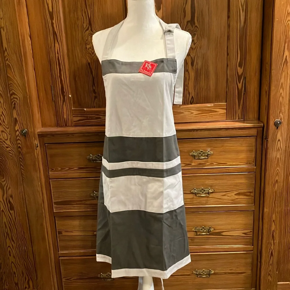 NWT Rue Montmartre gray apron OS - Picture 1 of 14